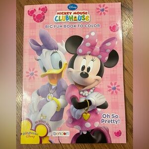New Disney "Big Fun Book to Color" activity book Minnie Mouse Daisy Duck